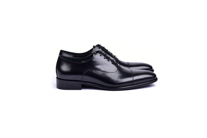 C0092-6265 Cap toe Lace up-Shinny Calf Black - Image 2
