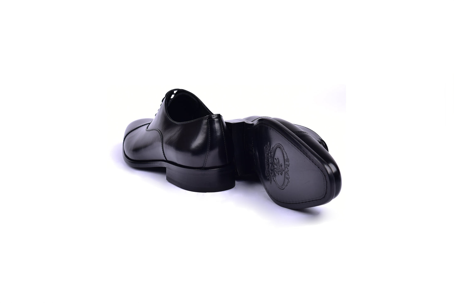 C0092-6265 Cap toe Lace up-Shinny Calf Black - Image 3