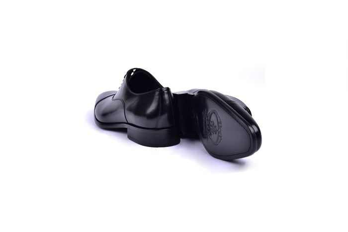 C0092-6265 Cap toe Lace up-Shinny Calf Black - Image 3
