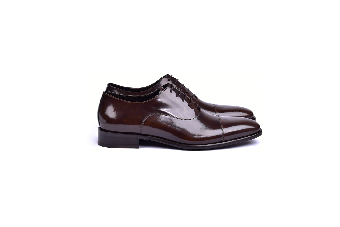 C0095-6265 Cap toe Lace up-Shinny Calf Brown - Image 2