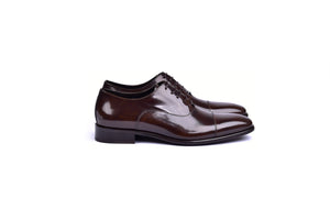 C0095-6265 Cap toe Lace up-Shinny Calf Brown - Image 2