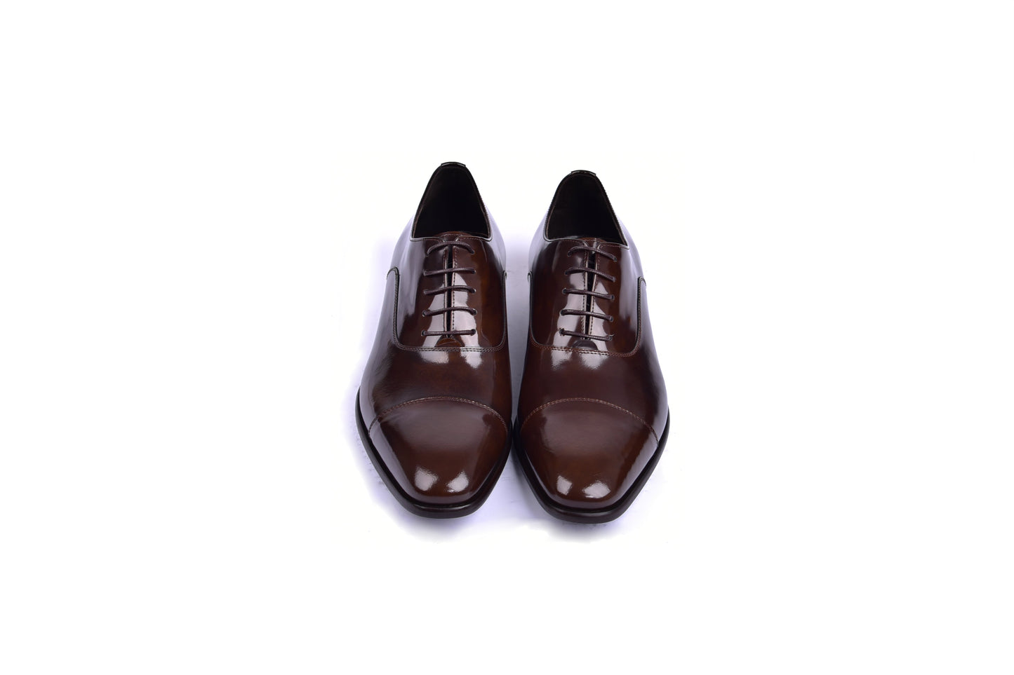 C0095-6265 Cap toe Lace up-Shinny Calf Brown - Image 4