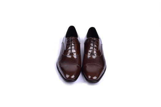 C0095-6265 Cap toe Lace up-Shinny Calf Brown - Image 4