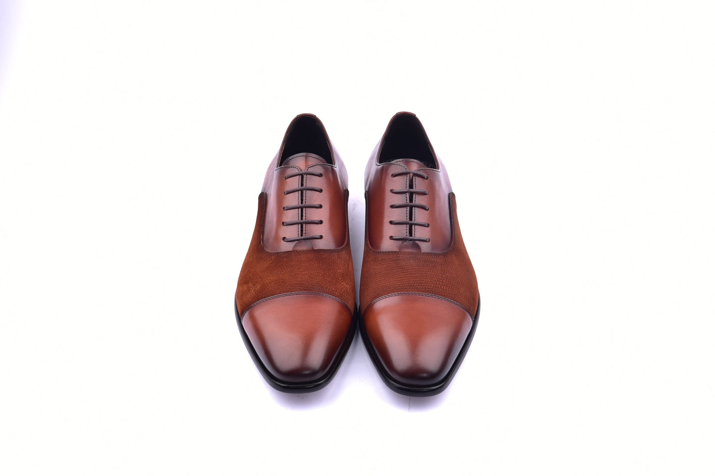 C0091-6265S Cap toe Lace up-Tan - Image 3