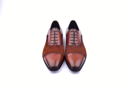 C0091-6265S Cap toe Lace up-Tan