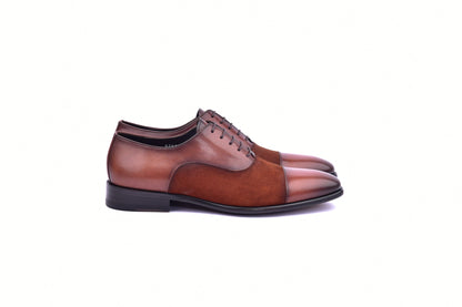 C0091-6265S Cap toe Lace up-Tan - Image 2
