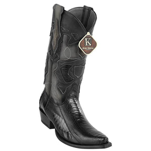 King Exotic Men's Western Ostrich Leg Snip Toe Boots