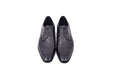 C01502-6348 Genuine Ostrich Black Lace up