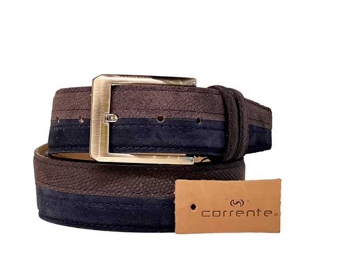 CBelt -6376 -Two Tone Belt- Navy-Grey