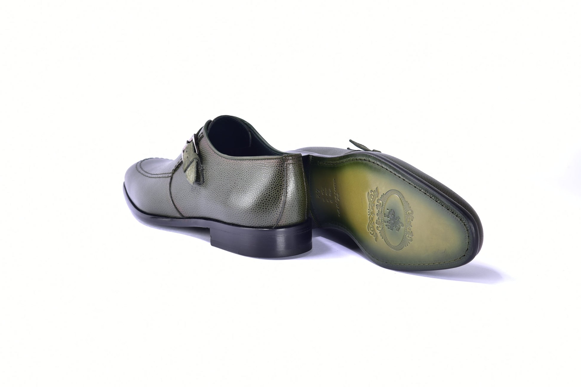 C052-6471 Monk strap-Green - Image 3