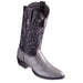 Grey Lizard Cowboy Boots R-Toe