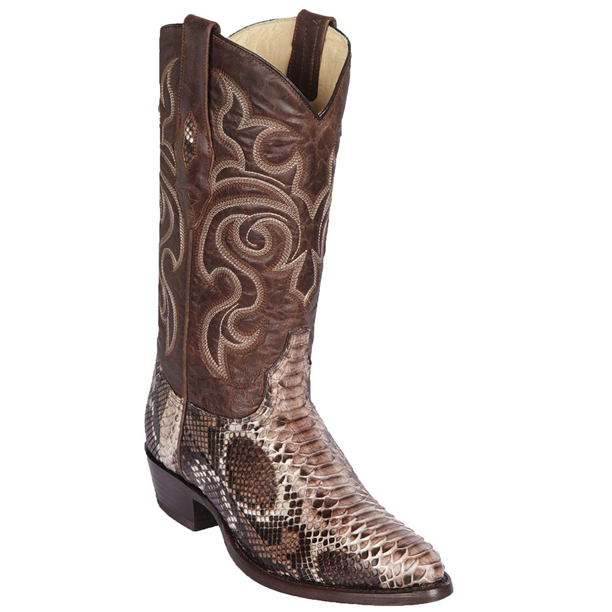 Blue Snakeskin Men's Boots