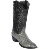 grey caiman boots