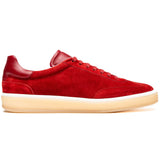 Zelli Gotti Suede & Leather Sneaker in Red | Refined Sporty Style