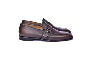 C00101- 6628 Side Buckle Loafer -Brown - Image 2