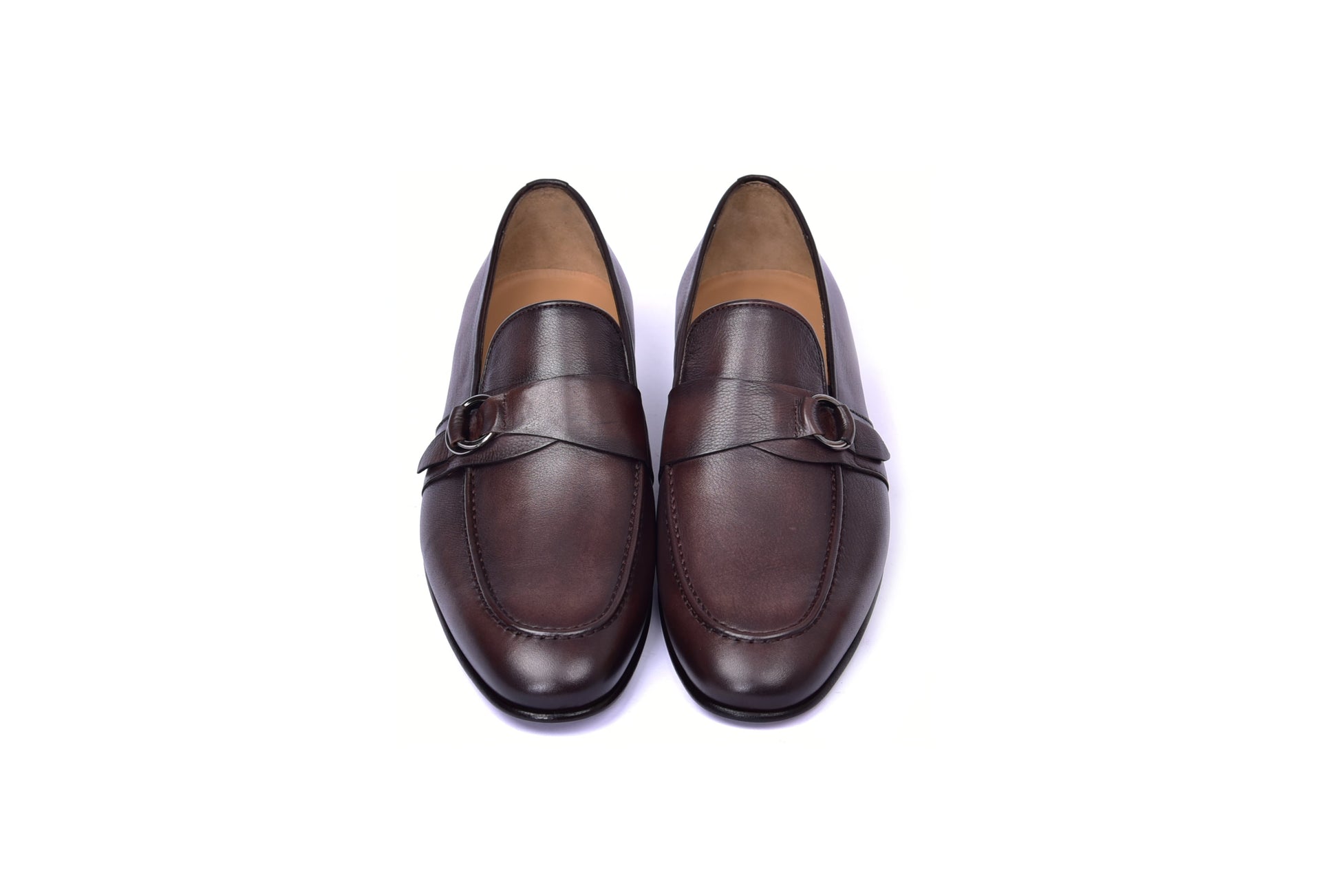 C00101- 6628 Side Buckle Loafer -Brown - Image 4