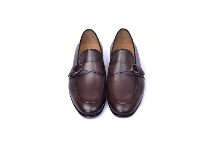 C00101- 6628 Side Buckle Loafer -Brown - Image 4