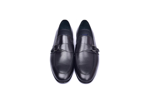 C00102- 6628 Side Buckle Loafer -Black - Image 4