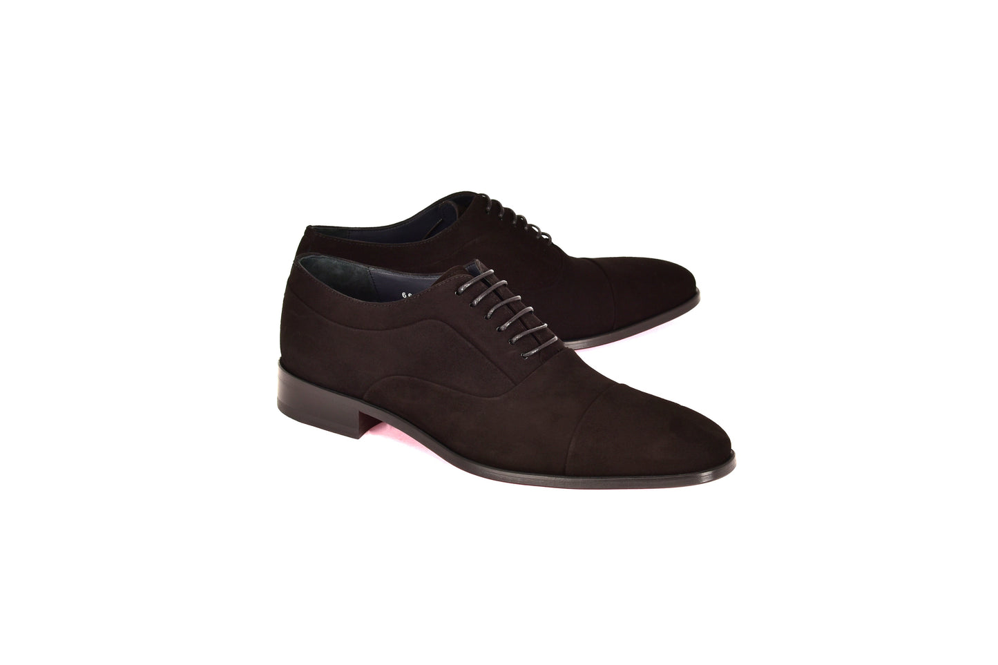 C0001108-6694S Cap toe lace up-Black Suede