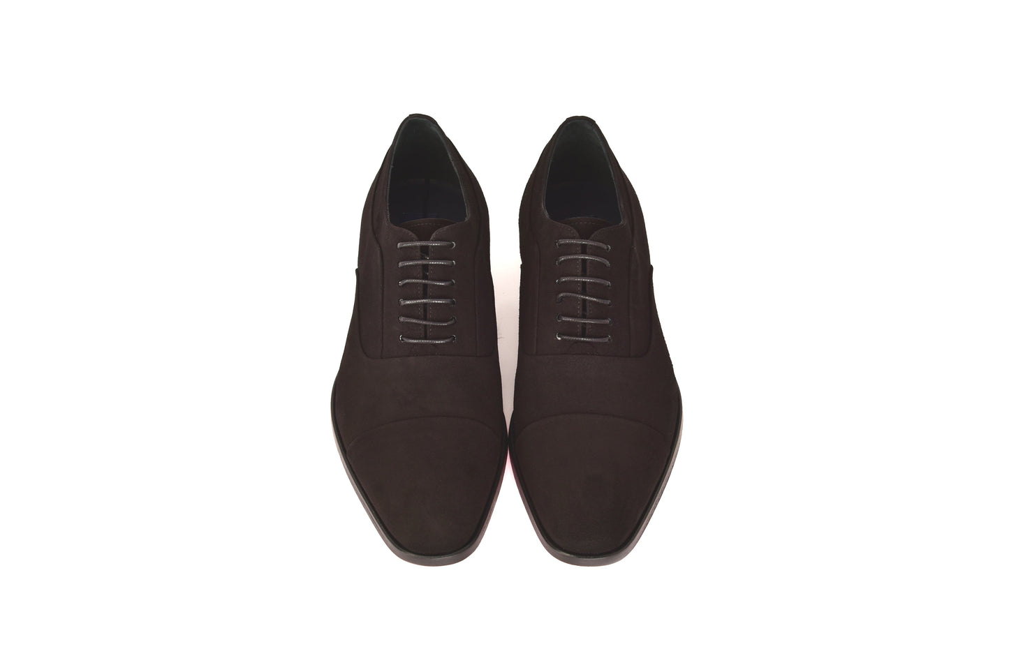 C0001108-6694S Cap toe lace up-Black Suede - Image 4