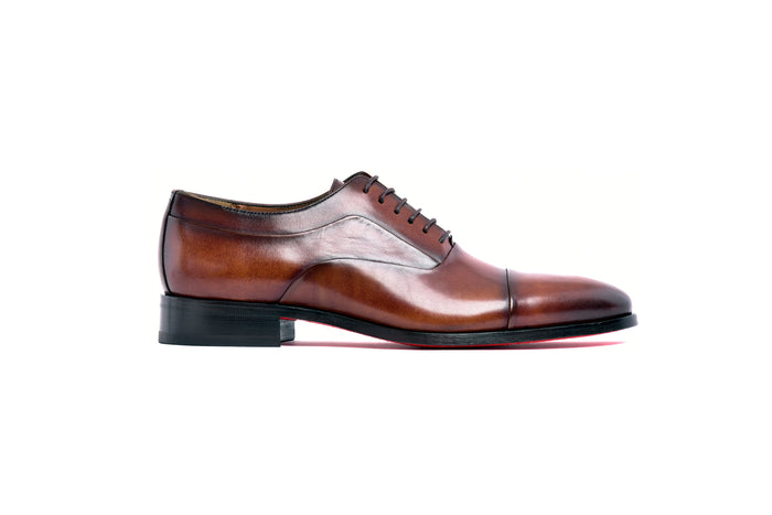 C0001106-6694 Cap toe lace up-Tan - Image 2
