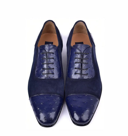 Corrente 6708 Cap-Toe Lace-Up Oxford - Navy - Image 3
