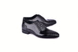 C0001301-6708 Cap toe Ostrich-Black