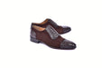 C00014-6708 Cap toe Ostrich-Brown Suede