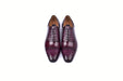 C00013-6708 Cap toe Ostrich-Burgundy