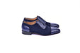 C00015-6708 Cap toe Ostrich-Navy Suede