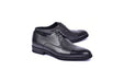 C001105-6793 Cap Toe Deer Skin- Black