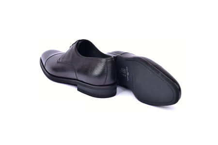 C001105-6793 Cap Toe Deer Skin- Black