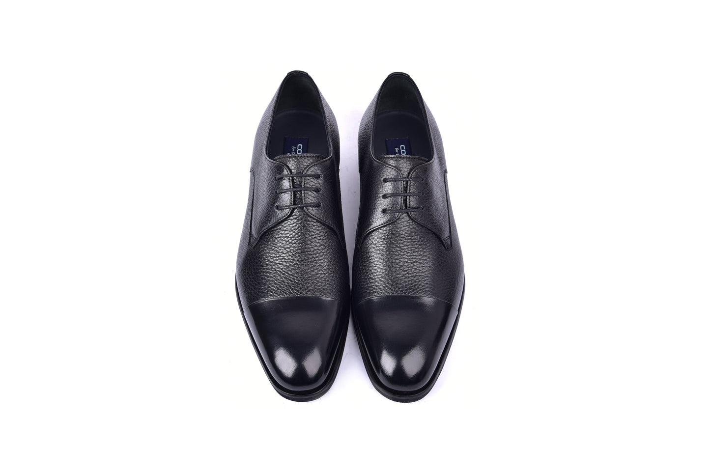 C001105-6793 Cap Toe Deer Skin- Black - Image 4