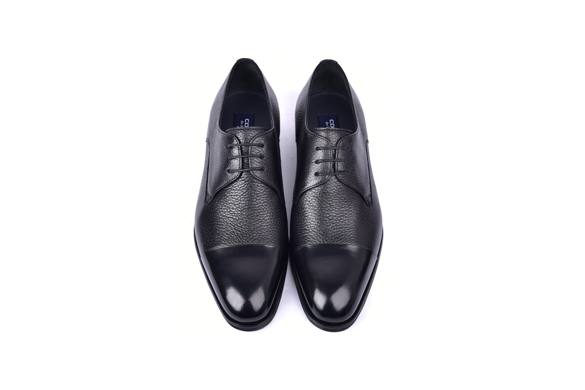 C001105-6793 Cap Toe Deer Skin- Black - Image 4