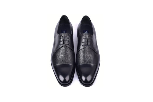 C001105-6793 Cap Toe Deer Skin- Black - Image 4