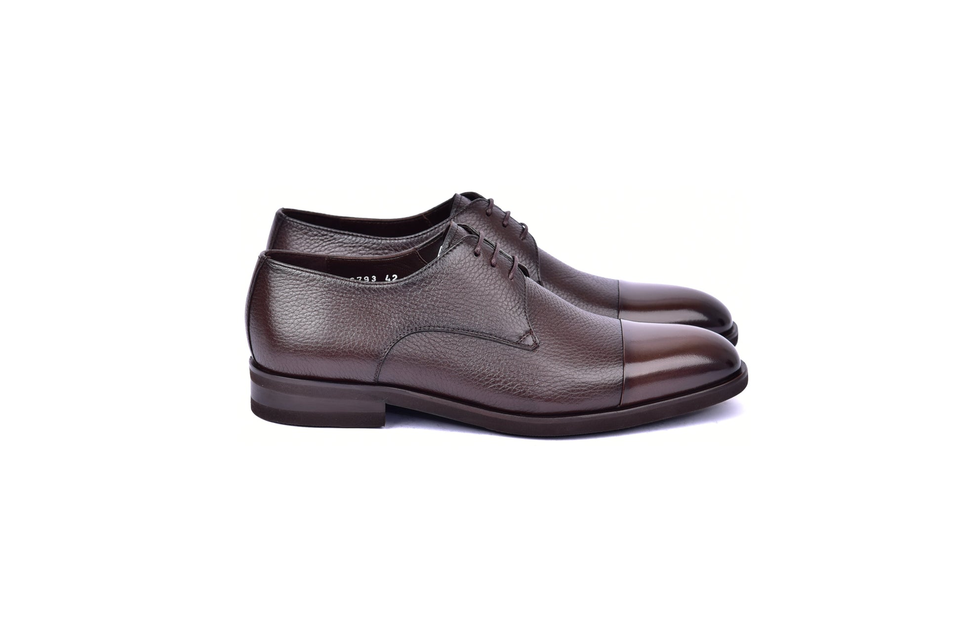 C001106-6793 Cap Toe Deer Skin- Brown - Image 2