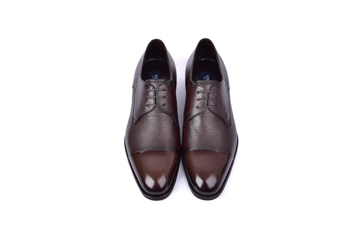 C001106-6793 Cap Toe Deer Skin- Brown - Image 4