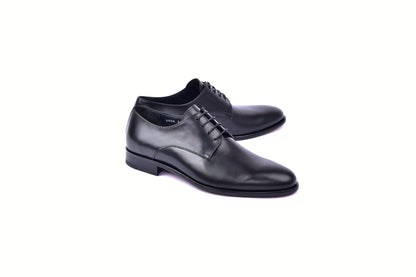 C00103-6806 Plain Toe Lace up-Black