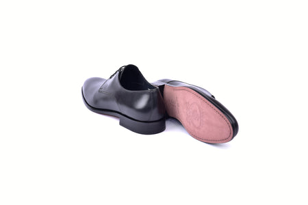 C00103-6806 Plain Toe Lace up-Black