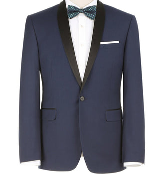 (38L) Blue 2 Piece Tuxedo Shawl Lapel Slim Fit