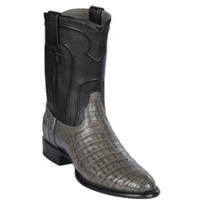 Grey Caiman Roper Cowboy Boots
