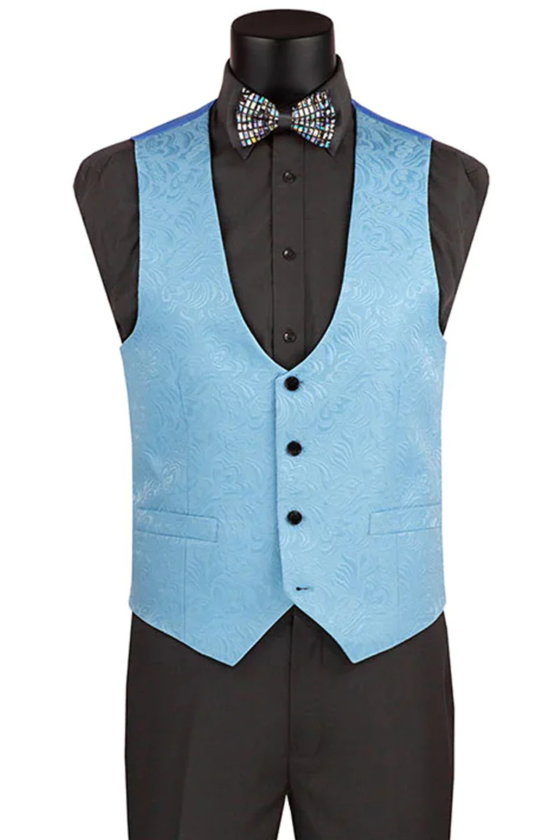 Mens Easter Suit - Jacket and Pants in Summer Color Light Blue  Light Weight Modern Fit