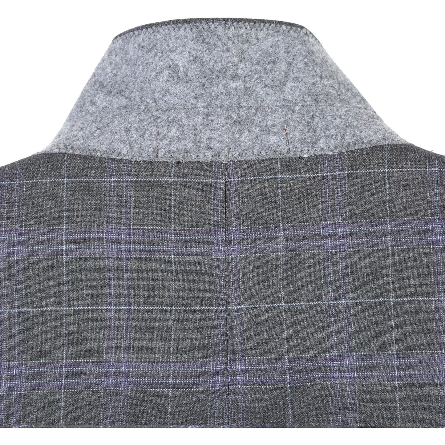 293-25 Men's Classic Fit Checked Suits - Image 6