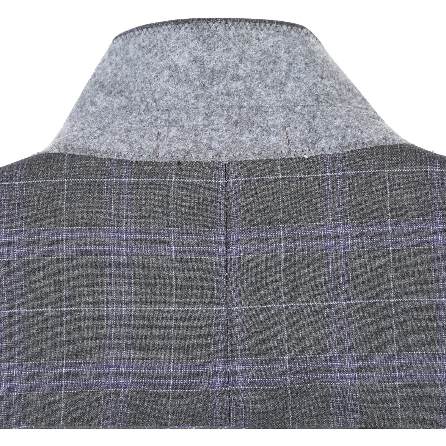 293-25 Men's Classic Fit Checked Suits - Image 6