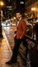 Men’s Brick Copper Rust Color  Blazer – Slim Fit Formal and Party Wear Jacket in Burnt Orange Sport Coat