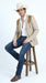 Men’s Khaki Western Blazer with Suede Yokes, Cowboy Sport Coat , Ranch and Country Events in Tan Khaki Color By Platini