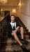 Men’s Black and White Tuxedo Shorts Suit – Modern Formal Tuxedo with Short Pants for Wedding, Party and Special Events