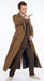 Men’s Brown Cotton Trench Coat Doctor Who 10th Doctor Inspired Long Coat – Classic Gabardina Style Overcoat, Vintage Winter Costume Jacket