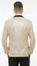 Men’s Gold Blazer with Black Lapel – Elegant Gold Formal Blazer Jacket for Wedding, Prom, Tuxedo in champagne Color