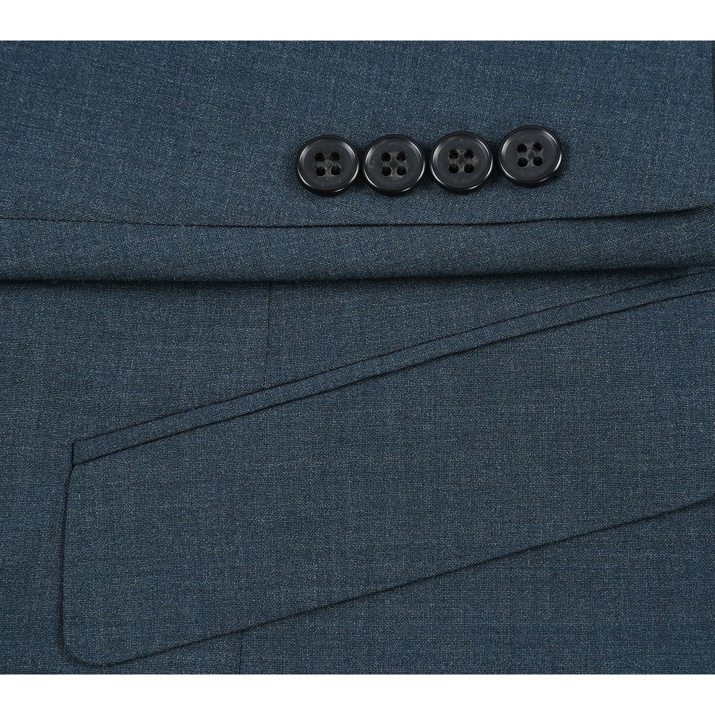 566-5 Men's Slim Fit Wool Suits - Image 6